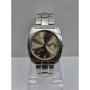 Kenneth Cole New York Mens Quartz Date Stainless Steel 50M New Battery Watch Men